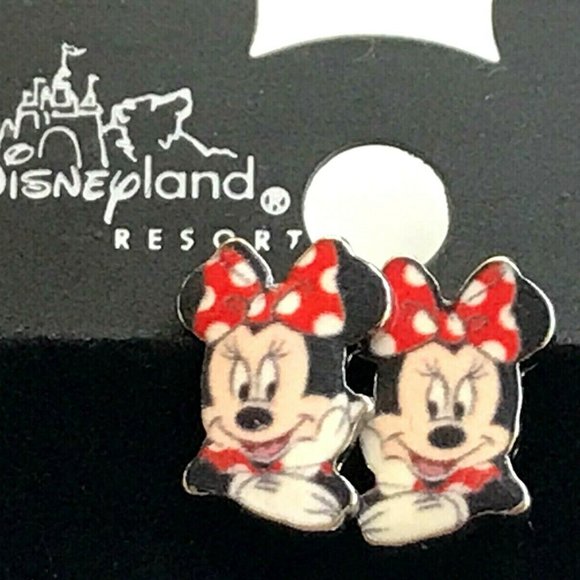 Vintage Disney Minnie Mouse Earrings Post Pierced Disneyana - Picture 2 of 7